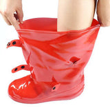 Max Waterproof Rain Boot Shoe Cover Overshoes Galoshes Reusable and Foldable M