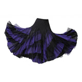 Max Flamenco Ballroom Waltz Dance Big Swing Skirt Womens Modern Costumes Black Purple