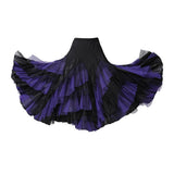 Max Flamenco Ballroom Waltz Dance Big Swing Skirt Womens Modern Costumes Black Purple