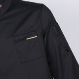 Max Unisex Chef Jackets Coat Long Sleeves Shirt Kitchen Uniforms Black L