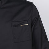 Max Unisex Chef Jackets Coat Long Sleeves Shirt Kitchen Uniforms Black L