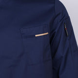Max Maxb Unisex Chef Jackets Coat Long Sleeves Shirt Kitchen Uniforms Dark Blue L