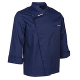 Max Maxb Unisex Chef Jackets Coat Long Sleeves Shirt Kitchen Uniforms Dark Blue L