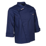 Max Maxb Unisex Chef Jackets Coat Long Sleeves Shirt Kitchen Uniforms Dark Blue L