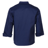 Max Maxb Unisex Chef Jackets Coat Long Sleeves Shirt Kitchen Uniforms Dark Blue L