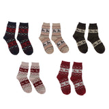 Wool Blend Cozy Crew Socks Causal Winter Christmas Ankle Socks Khaki