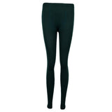 Max Women Fleece Lined Leggings High Waist Stretch Winter Warm Tights Dark Green