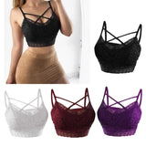 Max Lady Sexy White Lace Bra Naked Back Bralette X Form Women Bra Sleepwear XXXL