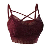 Max Women Sexy Lace Bra Bustier Cami Tank Strappy Bralette X Form Bandeau XXL