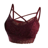 Max Women Sexy Lace Bra Bustier Cami Tank Strappy Bralette X Form Bandeau XXL