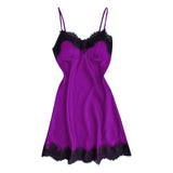 Max Fashion Women Nightgown Sexy Lingerie Sleeveless Lace Sleepwear Robe XL