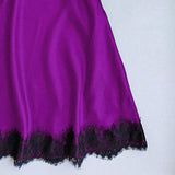 Max Fashion Women Nightgown Sexy Lingerie Sleeveless Lace Sleepwear Robe XXXL