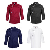 Max Unisex Chef Jackets Coat Long Sleeves Shirt Kitchen Uniform Workwear White M