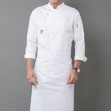 Max Unisex Chef Jackets Coat Long Sleeves Shirt Kitchen Uniform Workwear White M