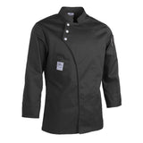 Max Unisex Chef Jackets Coat Long Sleeves Shirt Kitchen Uniform Workwear Black M