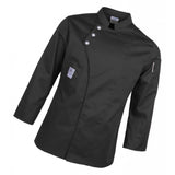 Max Unisex Chef Jackets Coat Long Sleeves Shirt Kitchen Uniform Workwear Black M