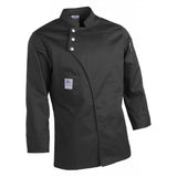 Max Unisex Chef Jackets Coat Long Sleeves Shirt Kitchen Uniform Workwear Black M