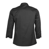 Max Unisex Chef Jackets Coat Long Sleeves Shirt Kitchen Uniform Workwear Black M