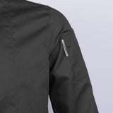 Max Unisex Chef Jackets Coat Long Sleeves Shirt Kitchen Uniform Workwear Black M