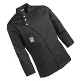 Max Unisex Chef Jackets Coat Long Sleeves Shirt Kitchen Uniform Workwear Black XXL