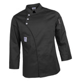 Max Unisex Chef Jackets Coat Long Sleeves Shirt Kitchen Uniform Workwear Black XXXL