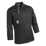 Max Unisex Chef Jackets Coat Long Sleeves Shirt Kitchen Uniform Workwear Black XXXL