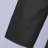 Max Unisex Chef Jackets Coat Long Sleeves Shirt Kitchen Uniform Workwear Black XXXL