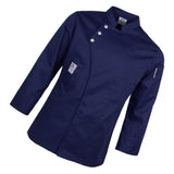 Max Unisex Chef Jackets Coat Long Sleeves Shirt Kitchen Uniform Workwear Dark Blue M