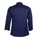 Max Unisex Chef Jackets Coat Long Sleeves Shirt Kitchen Uniform Workwear Dark Blue M