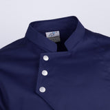 Max Unisex Chef Jackets Coat Long Sleeves Shirt Kitchen Uniform Workwear Dark Blue M