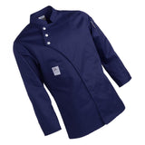 Max Unisex Chef Jackets Coat Long Sleeves Shirt Kitchen Uniform Workwear Dark Blue XL