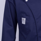 Max Unisex Chef Jackets Coat Long Sleeves Shirt Kitchen Uniform Workwear Dark Blue XL