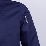 Max Unisex Chef Jackets Coat Long Sleeves Shirt Kitchen Uniform Workwear Dark Blue XL