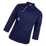 Max Unisex Chef Jackets Coat Long Sleeves Shirt Kitchen Uniform Workwear Dark Blue XXXL