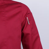 Max Unisex Chef Jackets Coat Long Sleeves Shirt Kitchen Uniform Workwear Red M