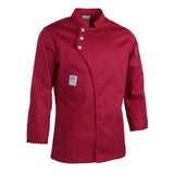 Max Unisex Chef Jackets Coat Long Sleeves Shirt Kitchen Uniform Workwear Red M