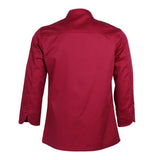Max Unisex Chef Jackets Coat Long Sleeves Shirt Kitchen Uniform Workwear Red M