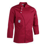 Max Unisex Chef Jackets Coat Long Sleeves Shirt Kitchen Uniform Workwear Red L