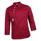 Max Unisex Chef Jackets Coat Long Sleeves Shirt Kitchen Uniform Workwear Red L