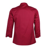 Max Unisex Chef Jackets Coat Long Sleeves Shirt Kitchen Uniform Workwear Red L