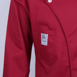 Max Unisex Chef Jackets Coat Long Sleeves Shirt Kitchen Uniform Workwear Red L