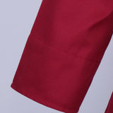 Max Unisex Chef Jackets Coat Long Sleeves Shirt Kitchen Uniform Workwear Red L