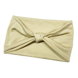 Max Women's Wide Head Wrap Elastic Headband for Sports, Running, Yoga Beige