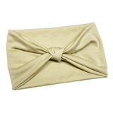 Max Women's Wide Head Wrap Elastic Headband for Sports, Running, Yoga Beige