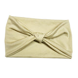 Max Women's Wide Head Wrap Elastic Headband for Sports, Running, Yoga Beige