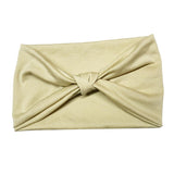 Max Women's Wide Head Wrap Elastic Headband for Sports, Running, Yoga Beige