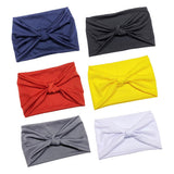 Max 6 Pieces Wide Knot Headbands for Women Elastic Bandana Knot Turban Headwrap