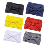 Max 6 Pieces Wide Knot Headbands for Women Elastic Bandana Knot Turban Headwrap