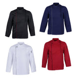 Max Maxb Chef Coat Jacket Long Sleeve Catering Kitchen Uniform Apparel White M