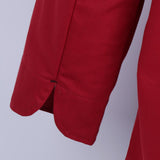 Max Chef Coat Jacket Long Sleeve Catering Kitchen Uniform Apparel Red M